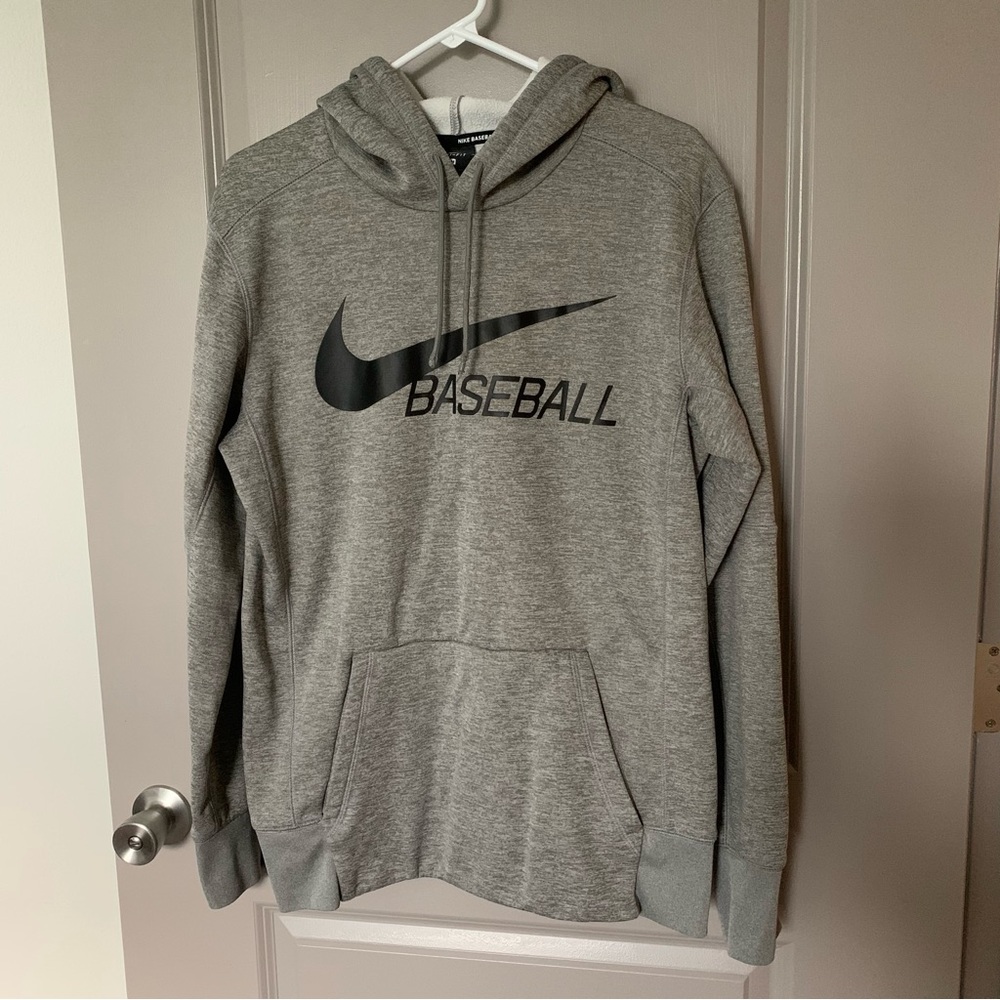 Nike Baseball Sweatshirt Hoodie Gray Men’s Medium